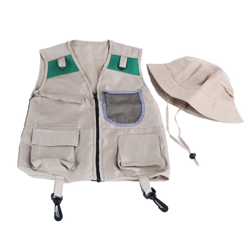 Kids Outdoor Adventure Kit - 여름 의류 어린이 탐험가 조끼 도구