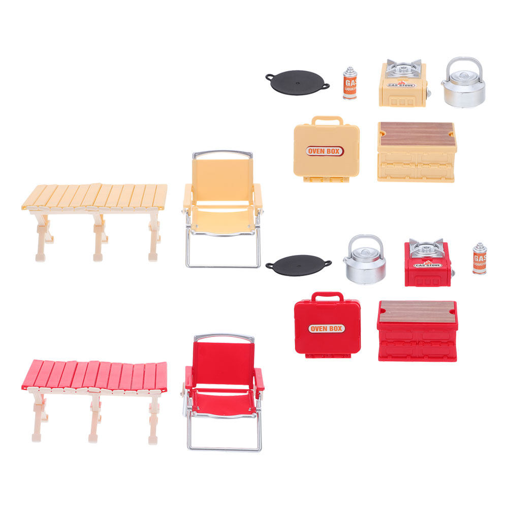 Kids Outdoor Table And Chair Set - 2세트 미니어처 접이식 의자, 피크닉 테이블,