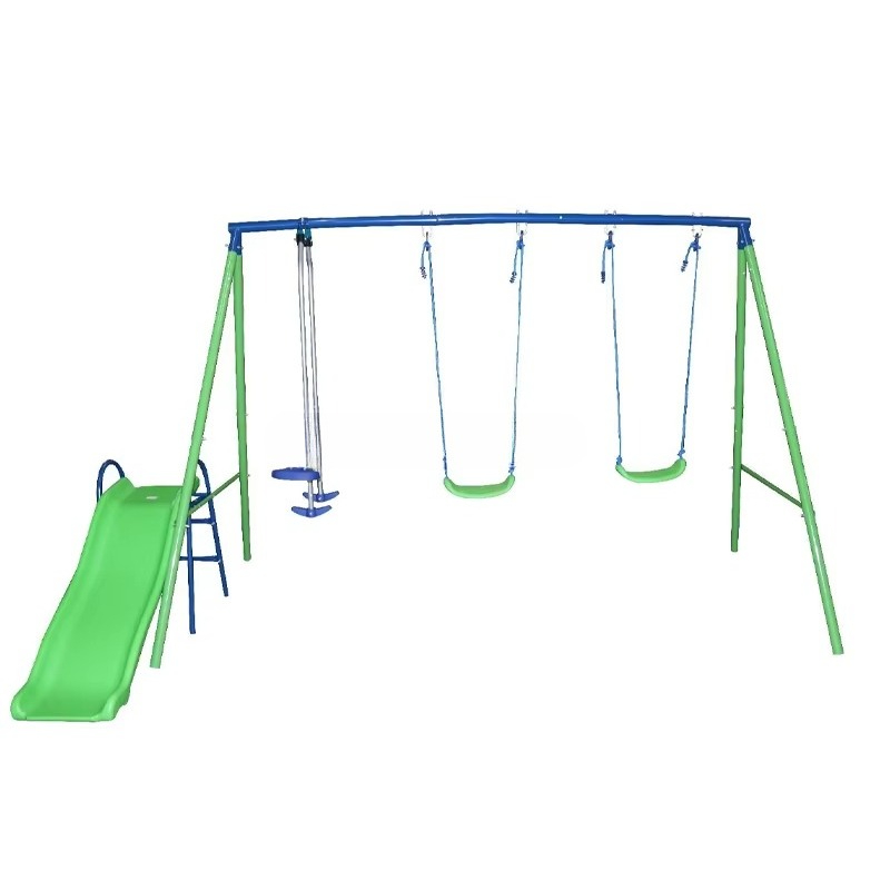 Kids Outdoor Swing And Slide - 스윙과 미끄럼틀 세트 야외 어린이 놀이