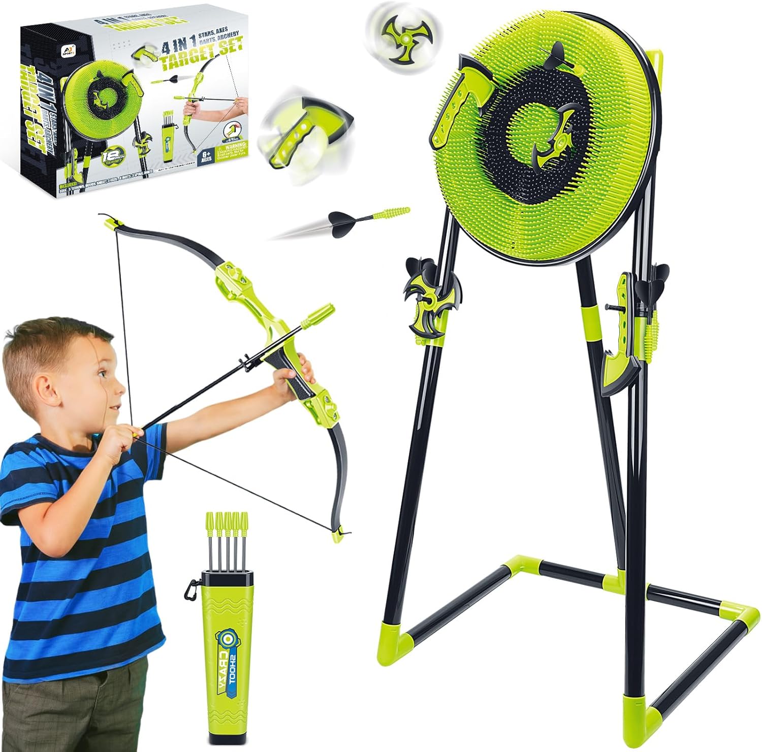 Kids Outdoor Ninja Set - 뒷마당 어린이 성인을 위한 4 in