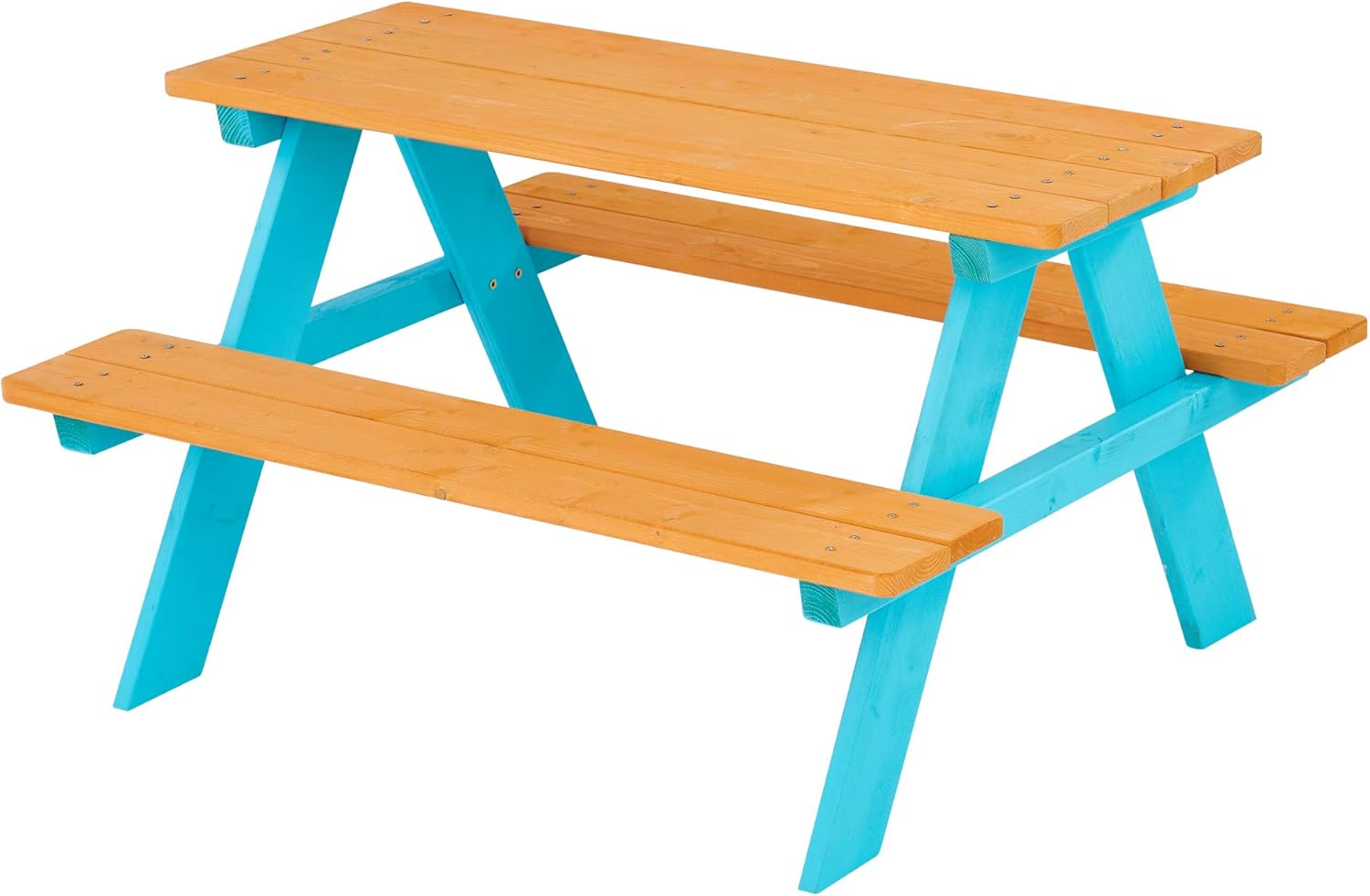 Kids Outdoor Table And Chair Set - Z-CREAT 어린이용 원목 야외 피크닉 테이블