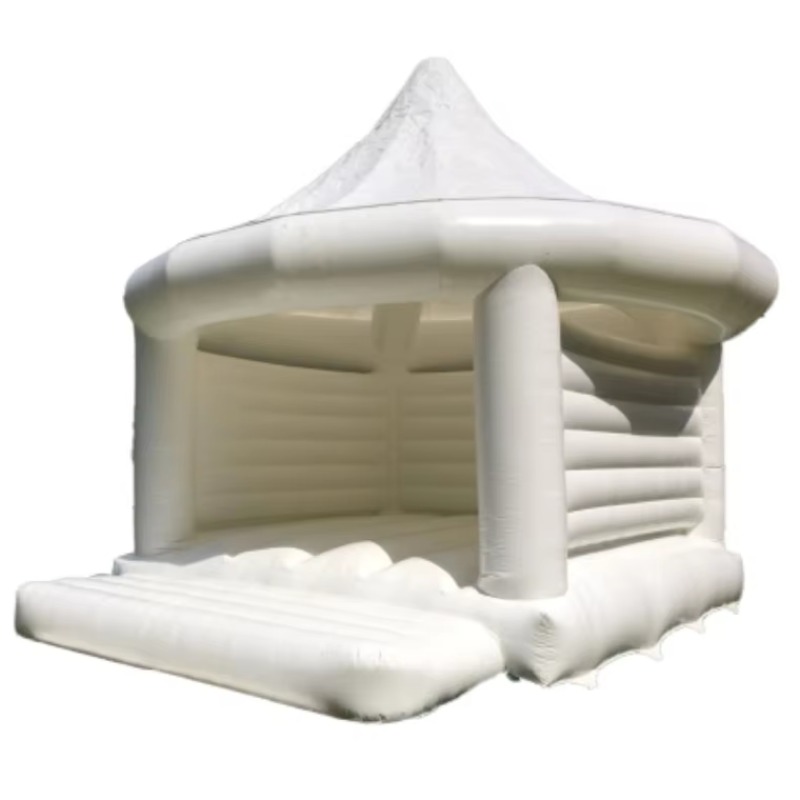 Kids Outdoor Inflatable - 흰색 웨딩 풍선 바운스 하우스 어린이