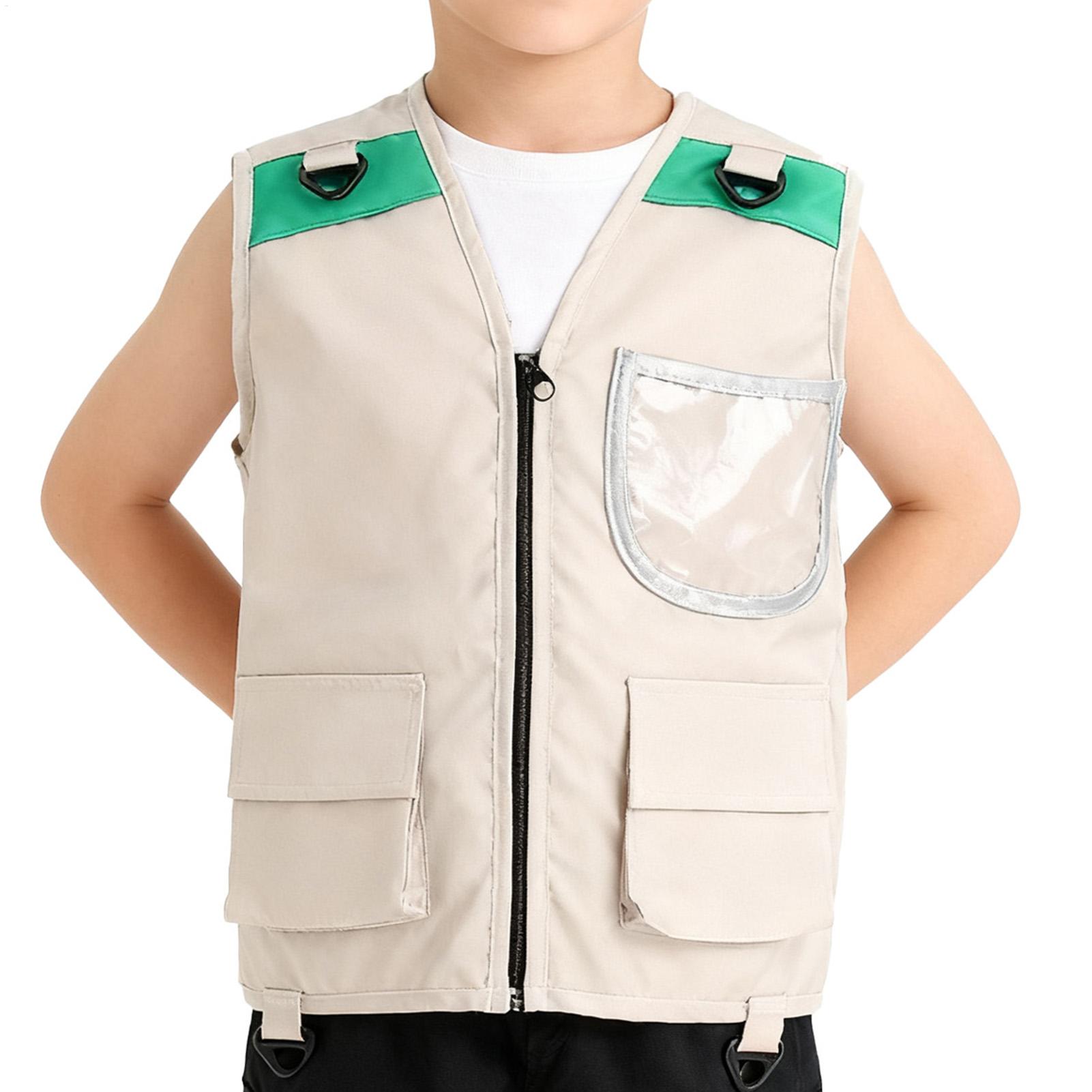 Kids Outdoor Adventure Kit - 어린이 탐험가 조끼 의상 사파리 카고