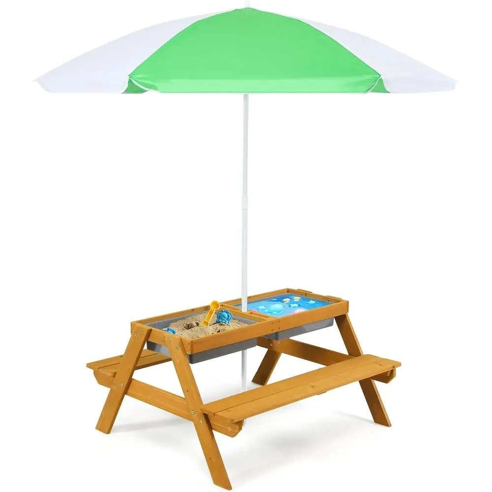 Kids Outdoor Umbrella For Table - 3-in-1 높이 조절 가능한 우산형 어린이