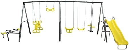 Kids Outdoor Swing And Slide - 선 플레이그라운드 메탈 A Fe 키즈