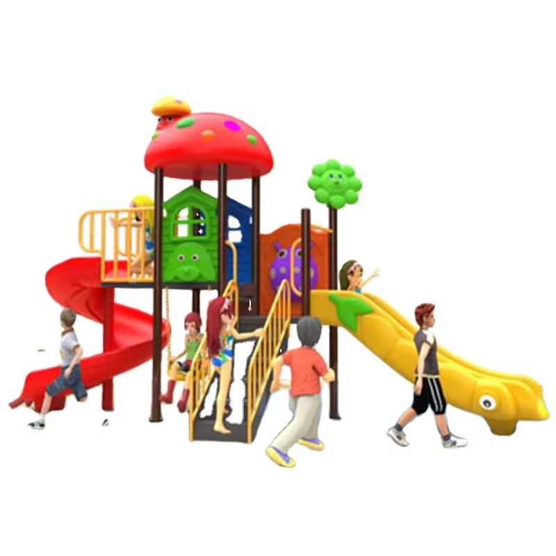 Kids Outdoor Slide - 새로운 디자인 어린이 놀이공원 시설 강철