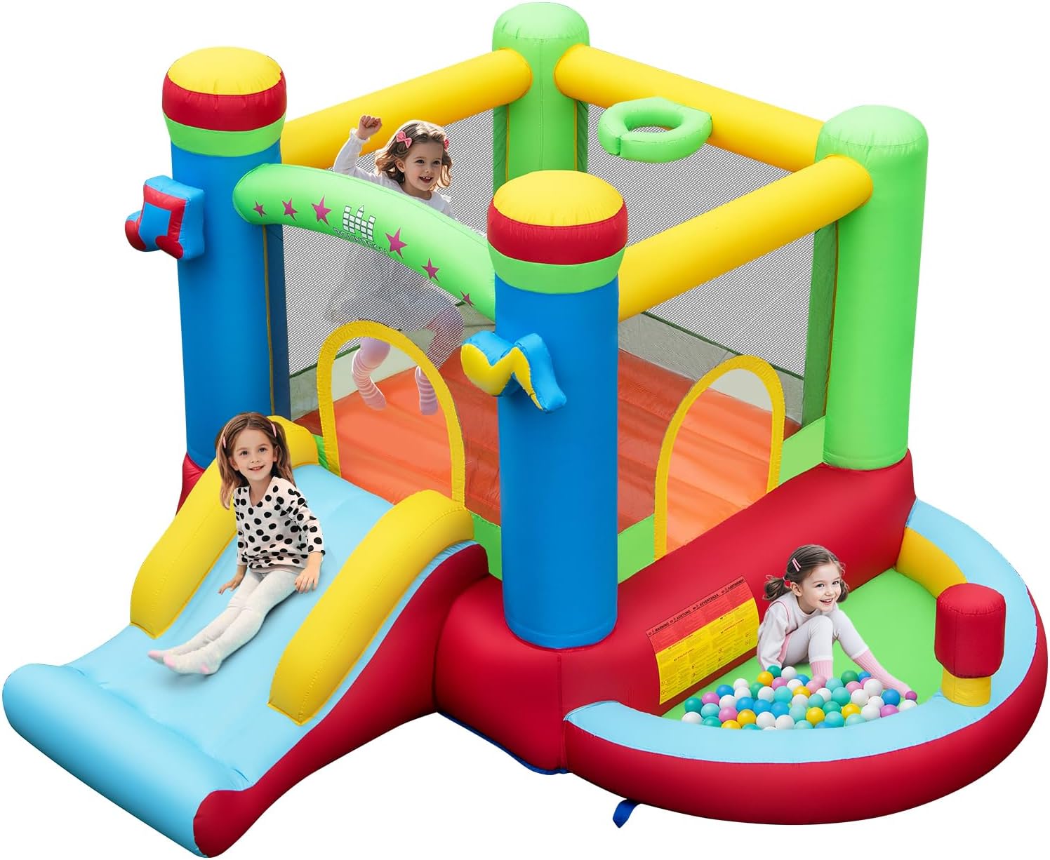 Kids Outdoor Inflatable - 볼풀이 있는 에어바운스, 3~12세 어린이용 실내외