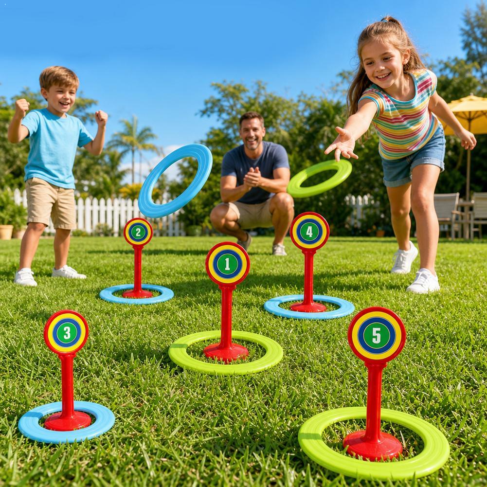Kids Outdoor Yard Toys - 어린이 플라스틱 게임 세트 야외 잔디밭