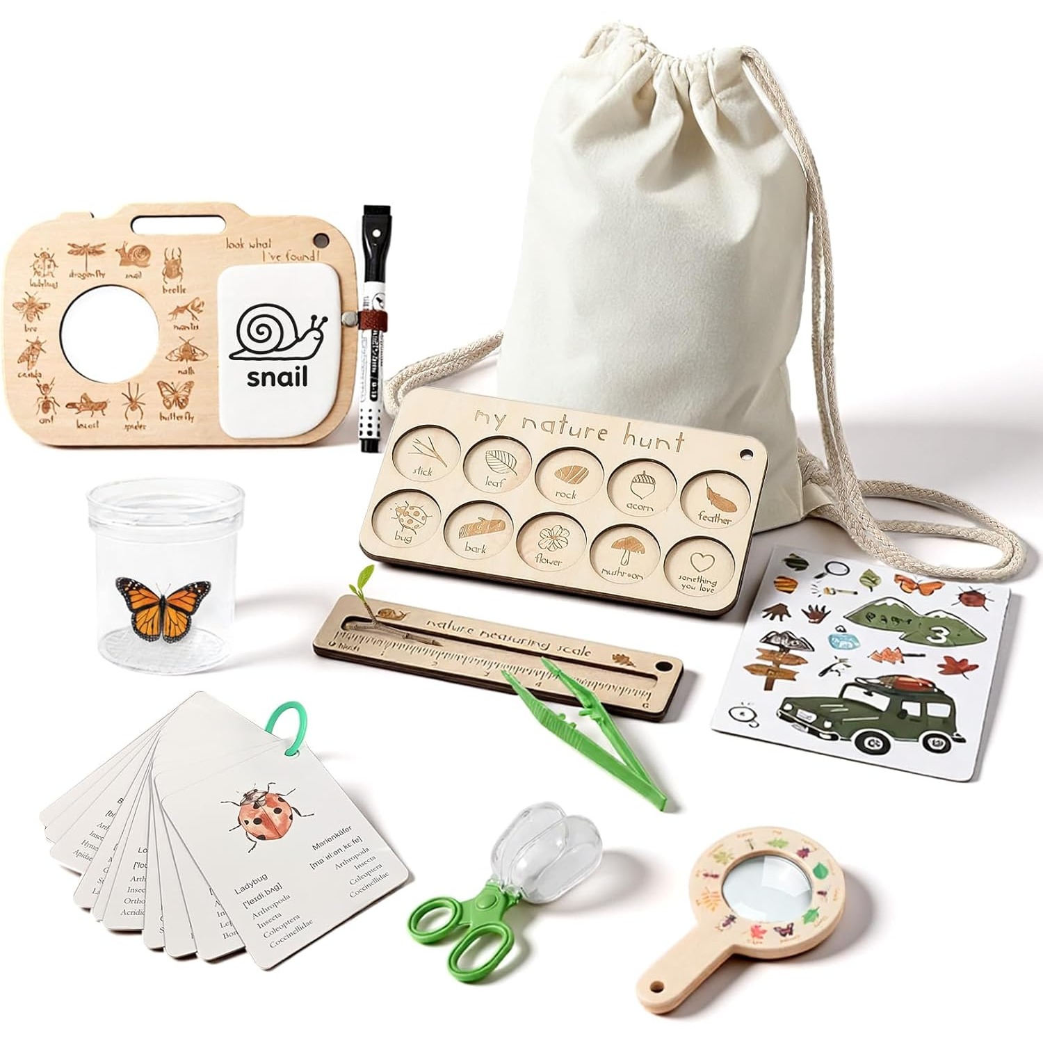 Kids Outdoor Adventure Kit - 어린이용 곤충 채집 키트 (곤충 상자,