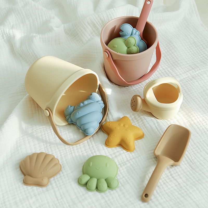 7종 어린이 실리콘 모래놀이 장난감 세트, 삽과 틀이  - Kids Outdoor Tools 리뷰 및 가격