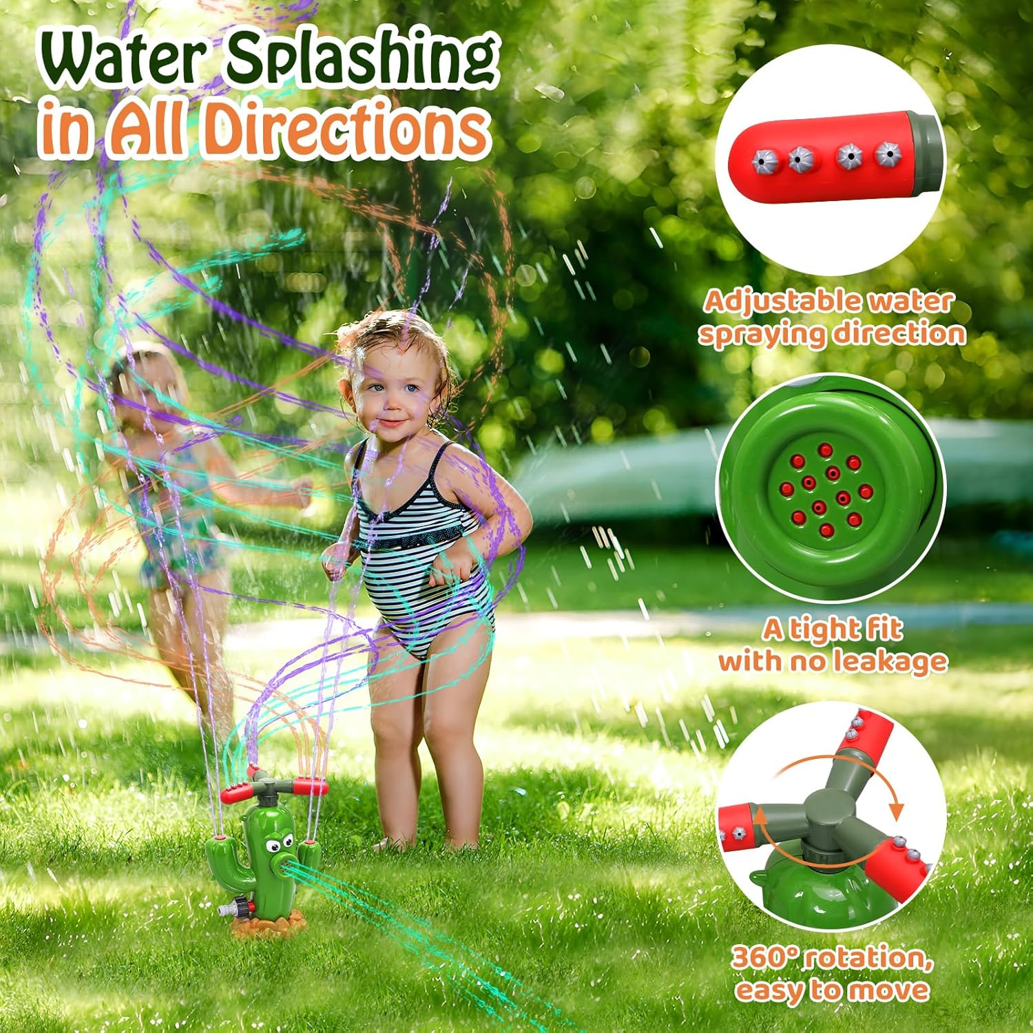 물 스프레이 장난감 선인장 스프링클러 야외 뒷마당 정원 - Kids Outdoor Yard Toys 리뷰 및 가격
