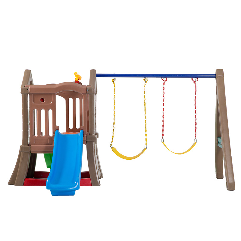 고품질 어린이 실내/실외 플라스틱 이중 슬라이드 놀이터 - Kids Outdoor Swing And Slide 리뷰 및 가격