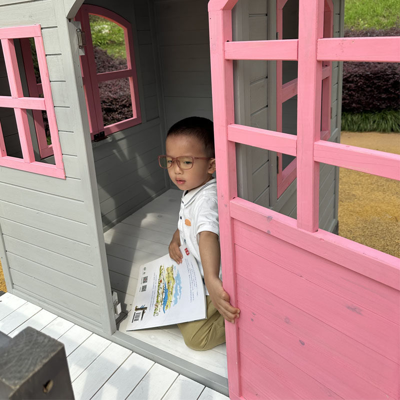 야외 대형 미끄럼틀 어린이용 나무 놀이집 등반 나무집  - Kids Outdoor Treehouse 리뷰 및 가격
