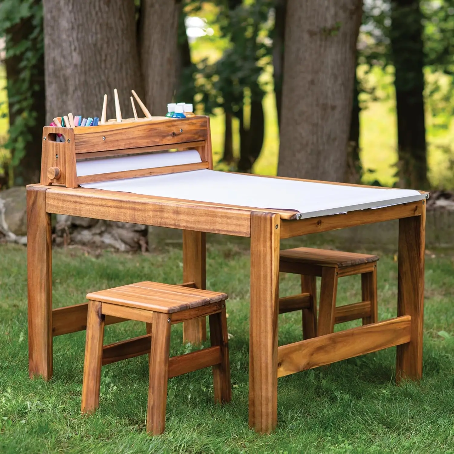 아카디아 야외용 아트 테이블 및 스툴 세트: 어린이용  - Kids Outdoor Table And Chair Set 리뷰 및 가격