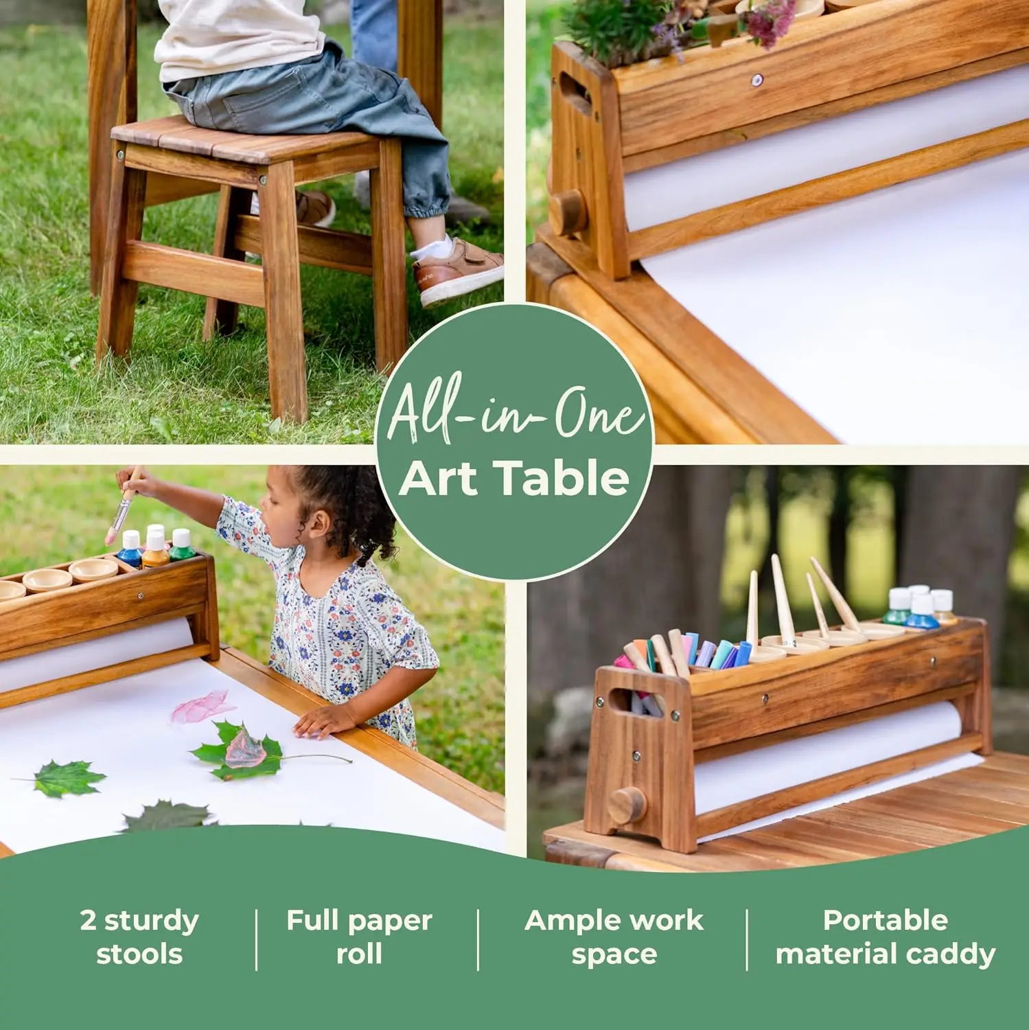 아카디아 야외용 아트 테이블 및 스툴 세트: 어린이용  - Kids Outdoor Table And Chair Set 리뷰 및 가격