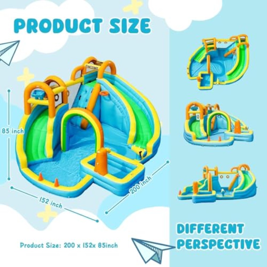 어린이용 야외용 풍선 워터 슬라이드 파크: PVC 소재 - Kids Outdoor Slide 리뷰 및 가격
