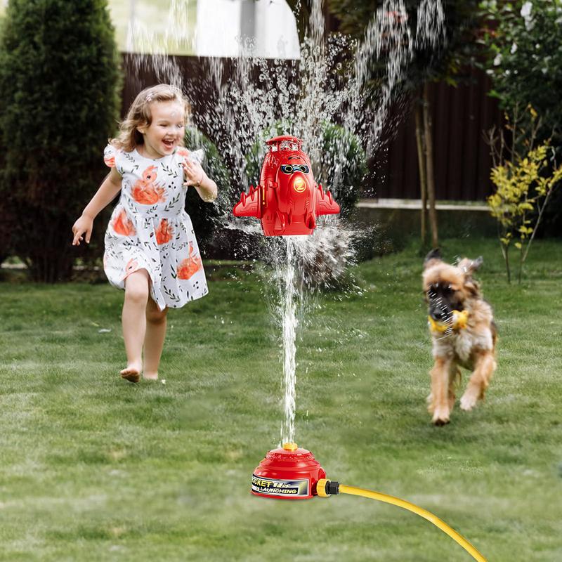 아이들을위한 물 스프링클러 360 회전 로켓 모양 스프 - Kids Outdoor Yard Toys 리뷰 및 가격