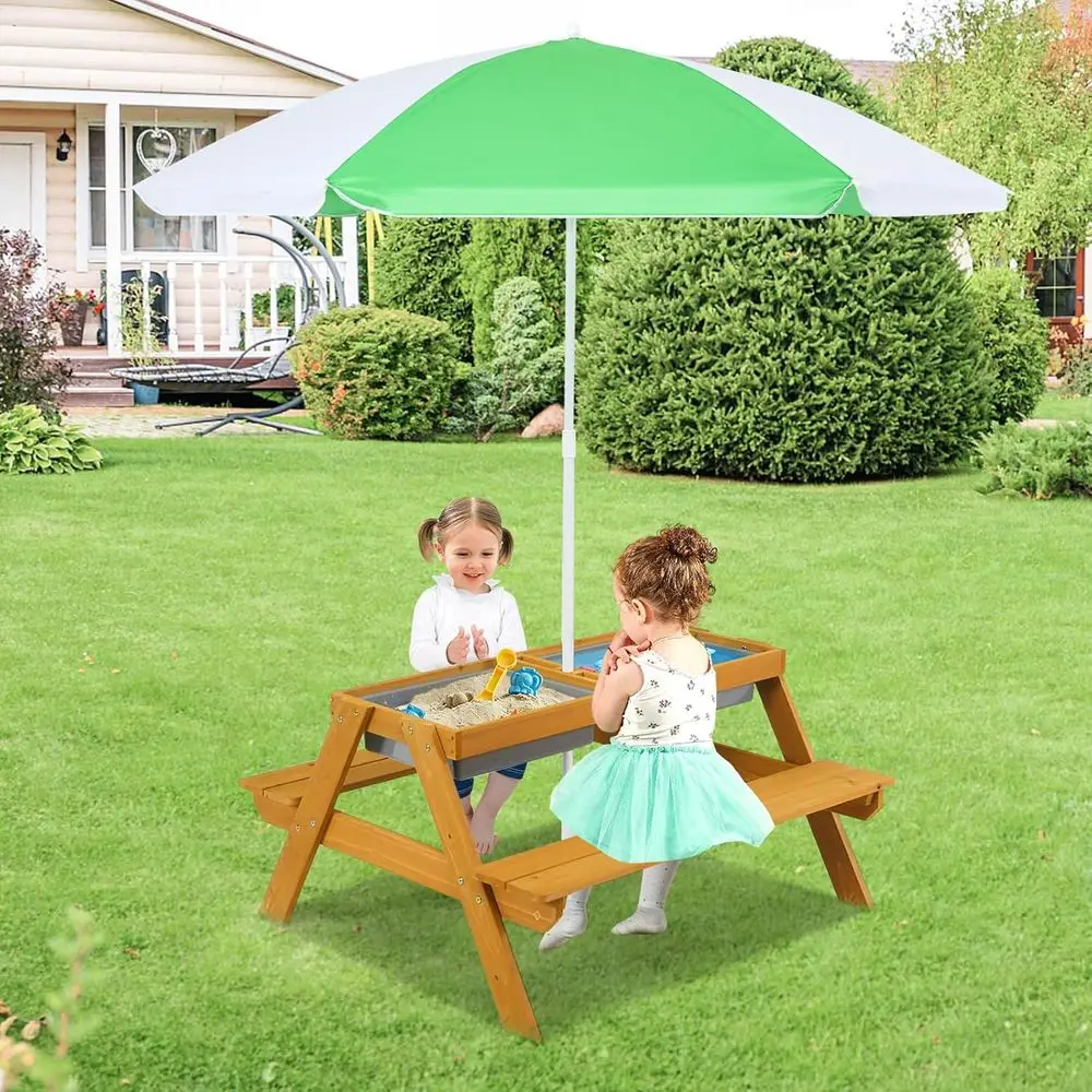 3-in-1 높이 조절 가능한 우산형 어린이 피크닉 테 - Kids Outdoor Umbrella For Table 리뷰 및 가격