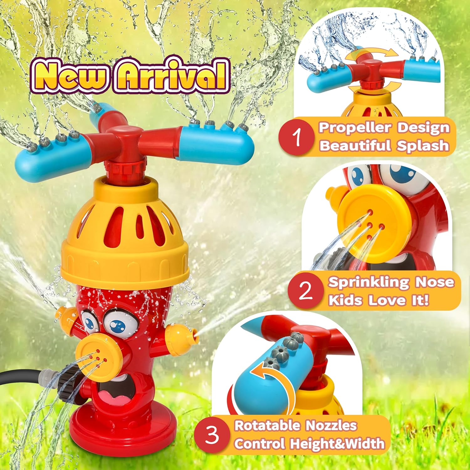 물 스프레이 장난감 유압식 스프링클러 야외 뒷마당 정원 - Kids Outdoor Yard Toys 리뷰 및 가격