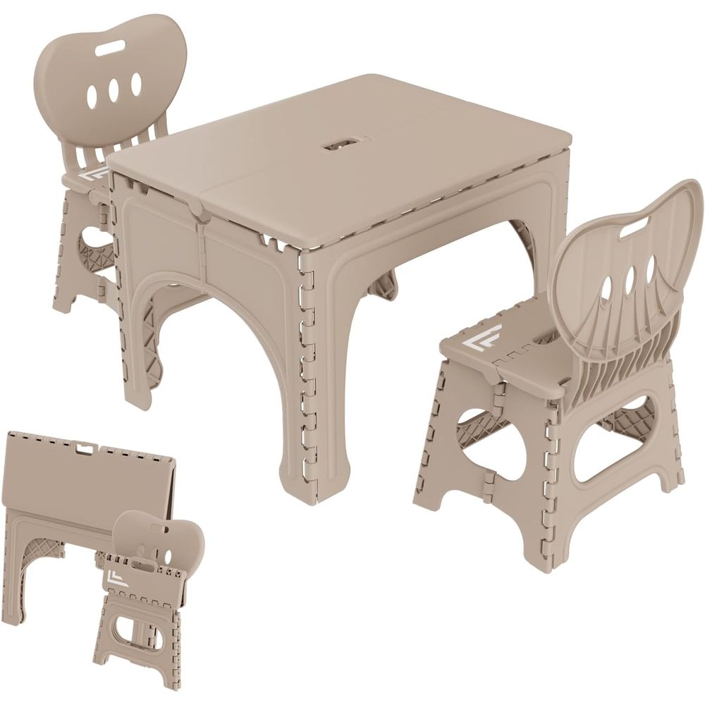 어린이용 접이식 테이블 및 의자 세트, 접이식 활동 테 - Kids Outdoor Table And Chair Set 리뷰 및 가격