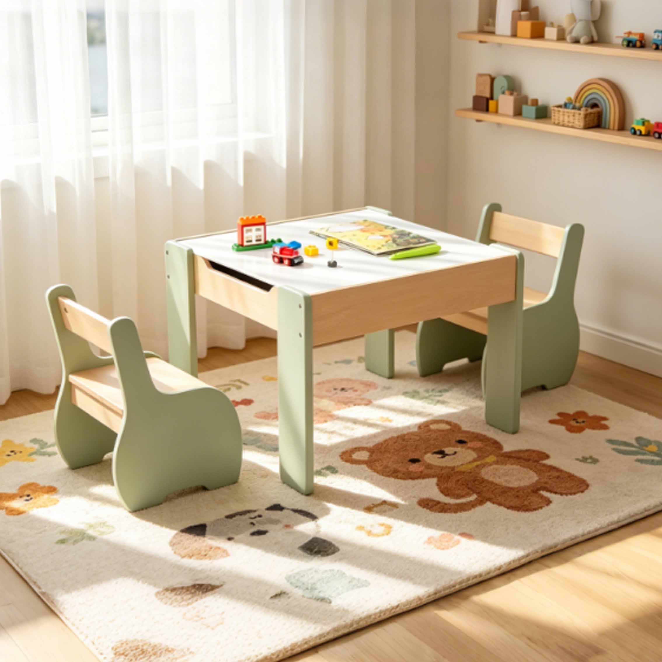 어린이용 현대식 원목 테이블 및 의자 세트 (학습 및  - Kids Outdoor Table And Chair Set 리뷰 및 가격
