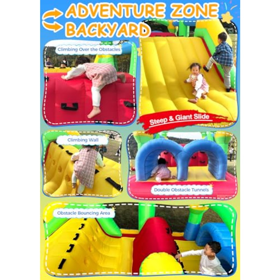 대형 어린이용(3~6세, 8~12세) 야외용 풍선 바운 - Kids Outdoor Inflatable 리뷰 및 가격