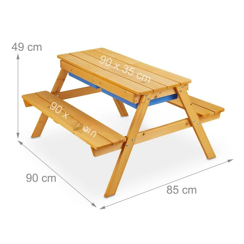 어린이 야외 원목 정원 테이블 및 의자 세트 나무 피크 - Kids Outdoor Table And Chair Set 리뷰 및 가격