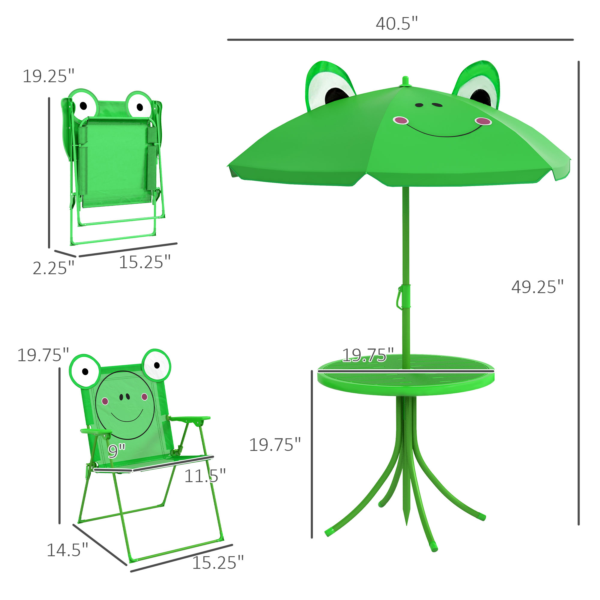 어린이용 테이블 및 의자 세트, 야외 접이식 정원 가구 - Kids Outdoor Table And Chair Set 리뷰 및 가격