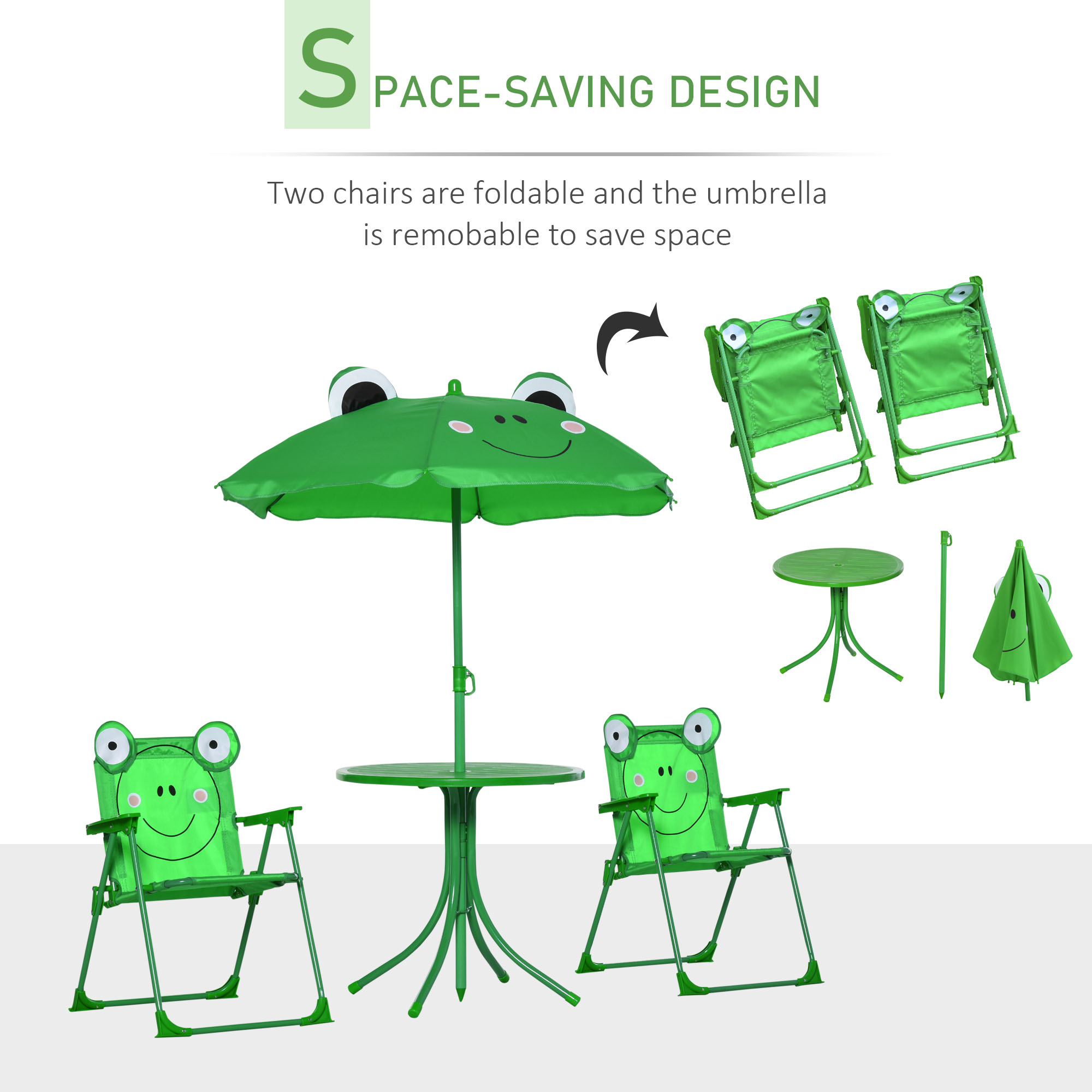 어린이용 테이블 및 의자 세트, 야외 접이식 정원 가구 - Kids Outdoor Table And Chair Set 리뷰 및 가격