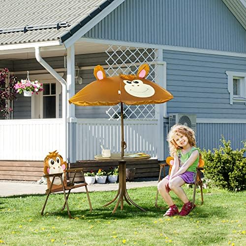 어린이용 테이블 및 의자 세트 피크닉 테이블 우산 브라 - Kids Outdoor Table And Chair Set 리뷰 및 가격