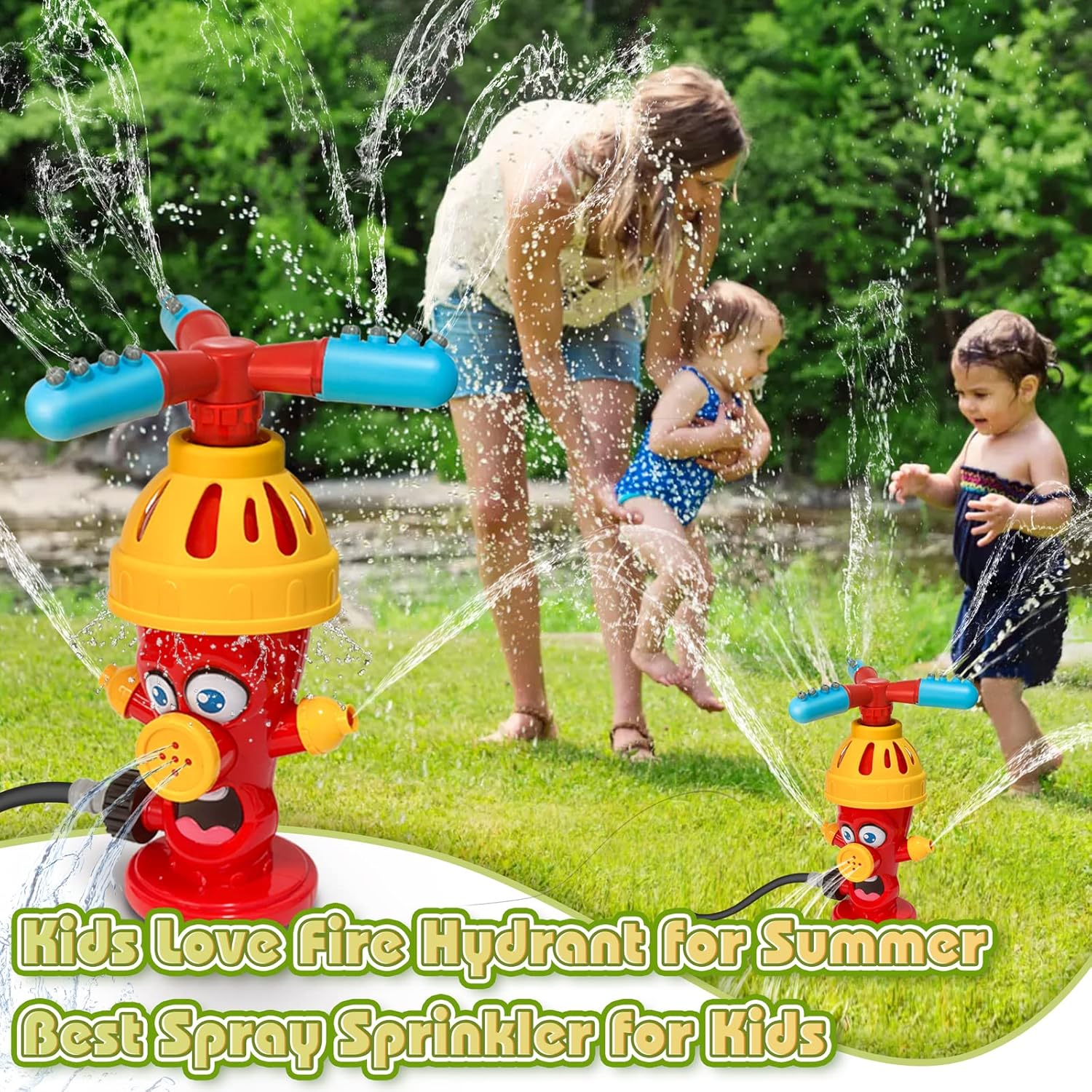 하이드런트 스프링클 물 분사 장난감 뒷마당 정원 야외  - Kids Outdoor Yard Toys 리뷰 및 가격