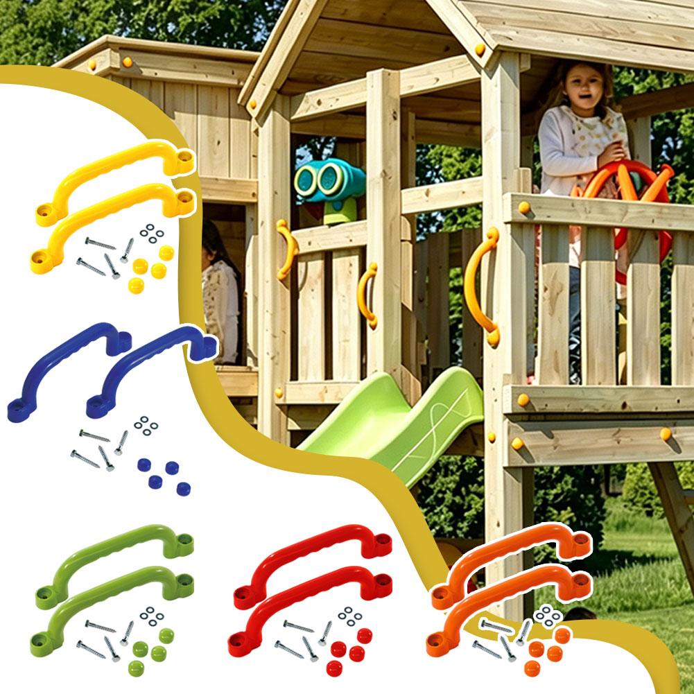 놀이터 안전 손잡이, 등반 프레임용 야외 그랩 핸들 바 - Kids Outdoor Treehouse 리뷰 및 가격