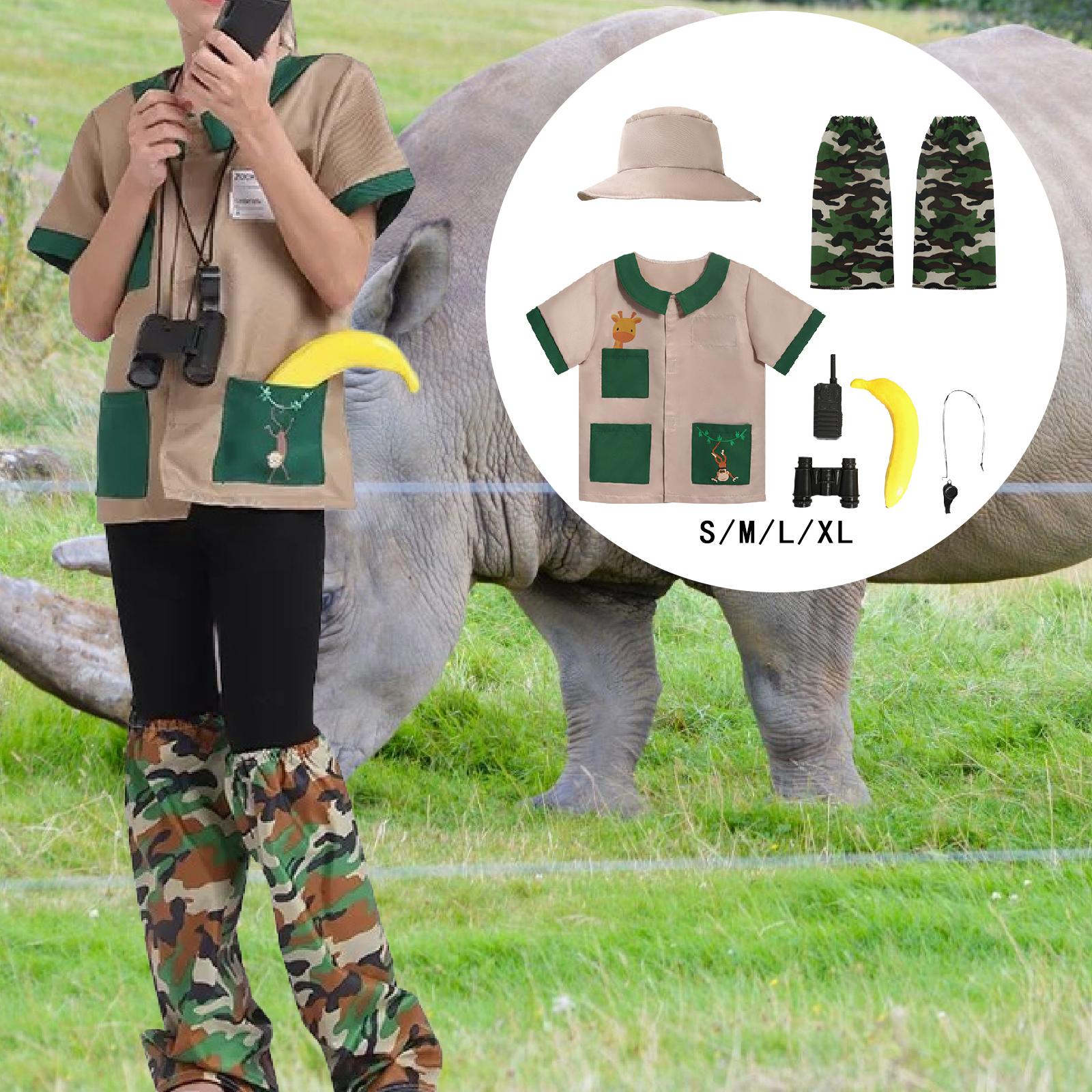 어린이 탐험가 의상 세트 호루라기 망원경 동물원 야외  - Kids Outdoor Adventure Kit 리뷰 및 가격