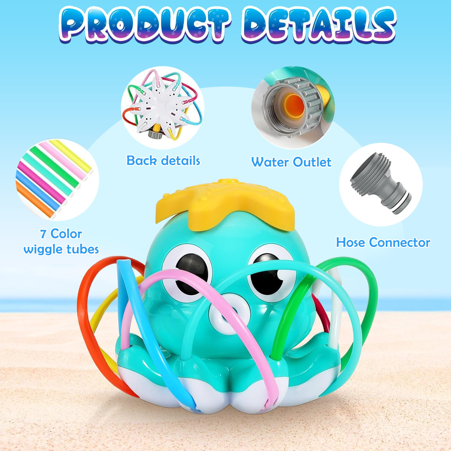 문어 스프링클러 물 분사 야외 장난감 뒷마당 정원 물놀 - Kids Outdoor Yard Toys 리뷰 및 가격