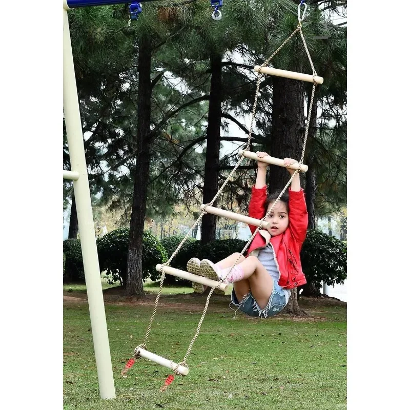 어린이용 나무 로프 사다리 그네 실내외 놀이 장난감 놀 - Kids Outdoor Swing And Slide 리뷰 및 가격