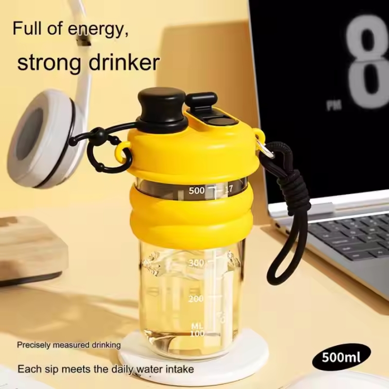 500ML 어린이 만화 패턴 물컵 어린이 직접 마시는  - Kids Outdoor Water 리뷰 및 가격