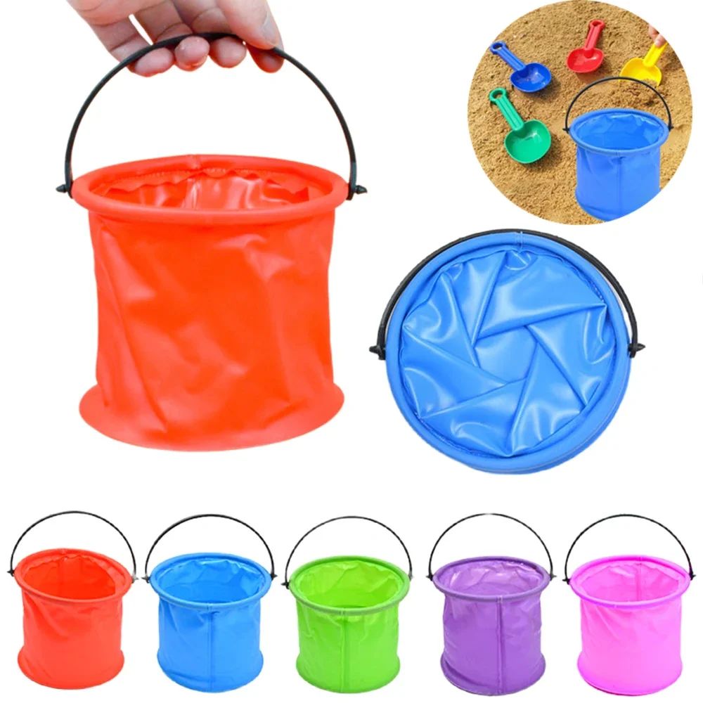 접이식 해변 모래 양동이 휴대용 접이식 손잡이 양동이  - Kids Outdoor Water 리뷰 및 가격
