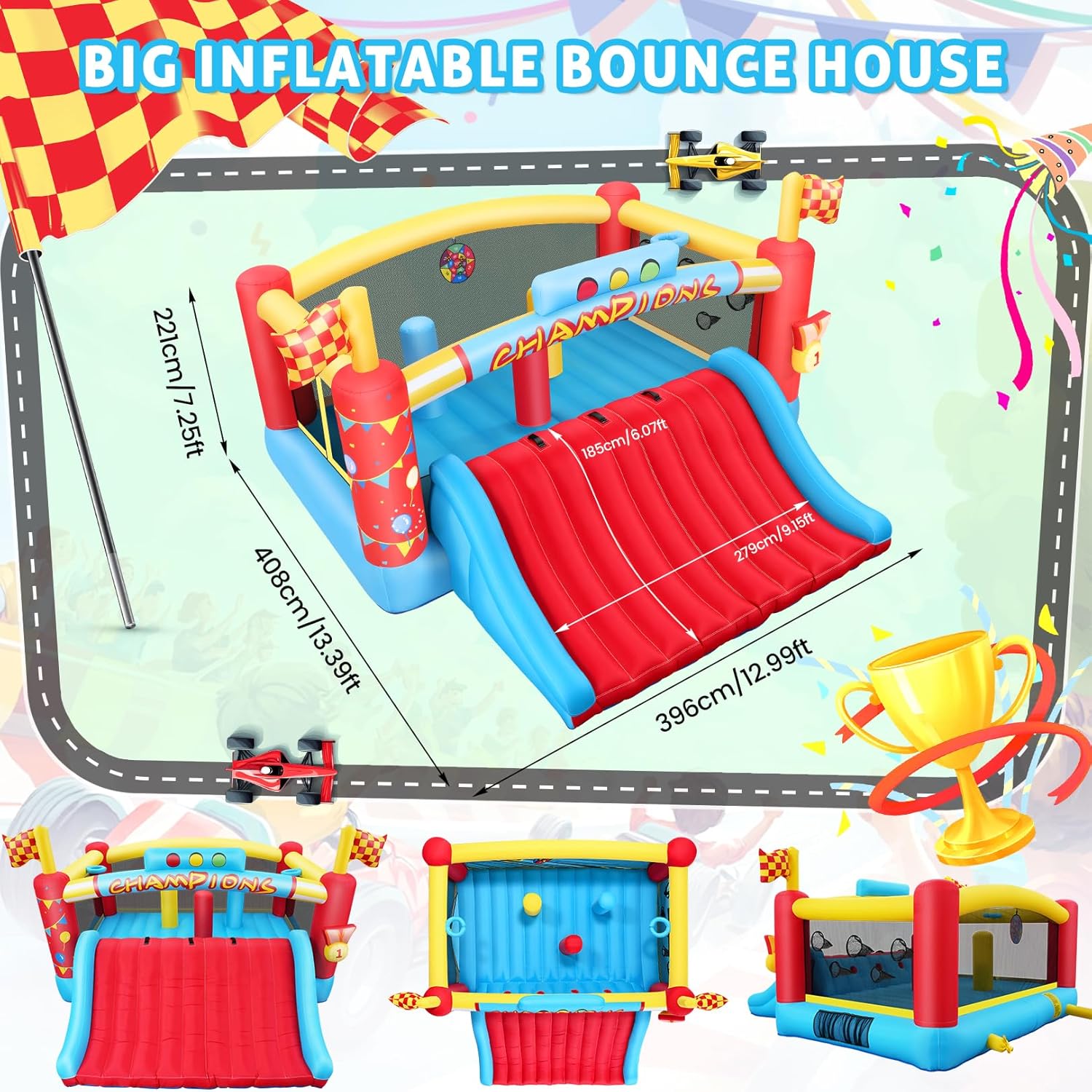 대형 어린이용 에어바운스, 13피트 야외용 에어바운스( - Kids Outdoor Inflatable 리뷰 및 가격