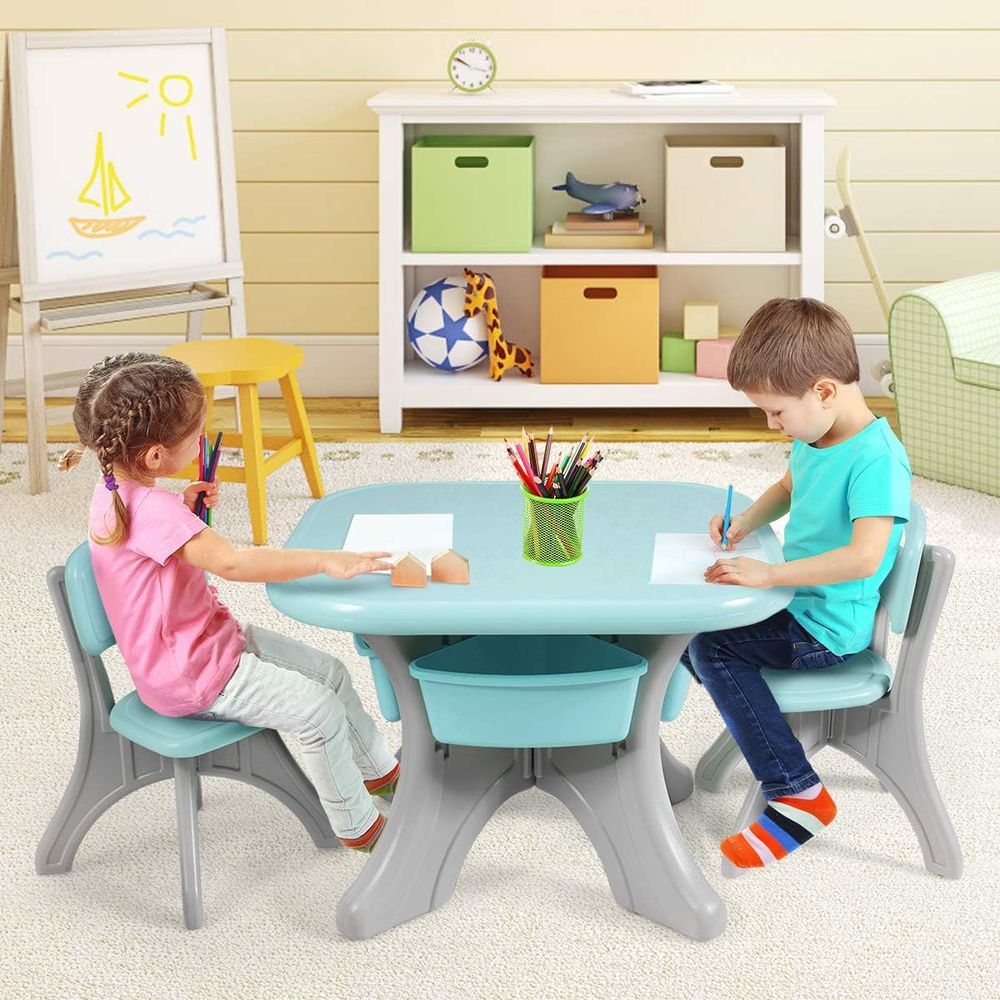 어린이용 테이블 및 의자 세트, 3개 활동용 책상 세트 - Kids Outdoor Table And Chair Set 리뷰 및 가격