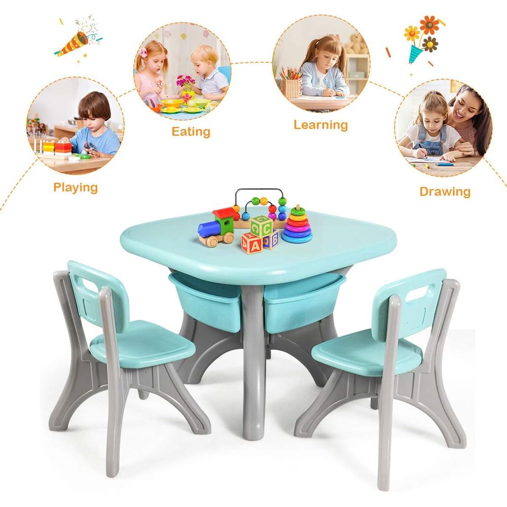 어린이용 테이블 및 의자 세트, 3개 활동용 책상 세트 - Kids Outdoor Table And Chair Set 리뷰 및 가격