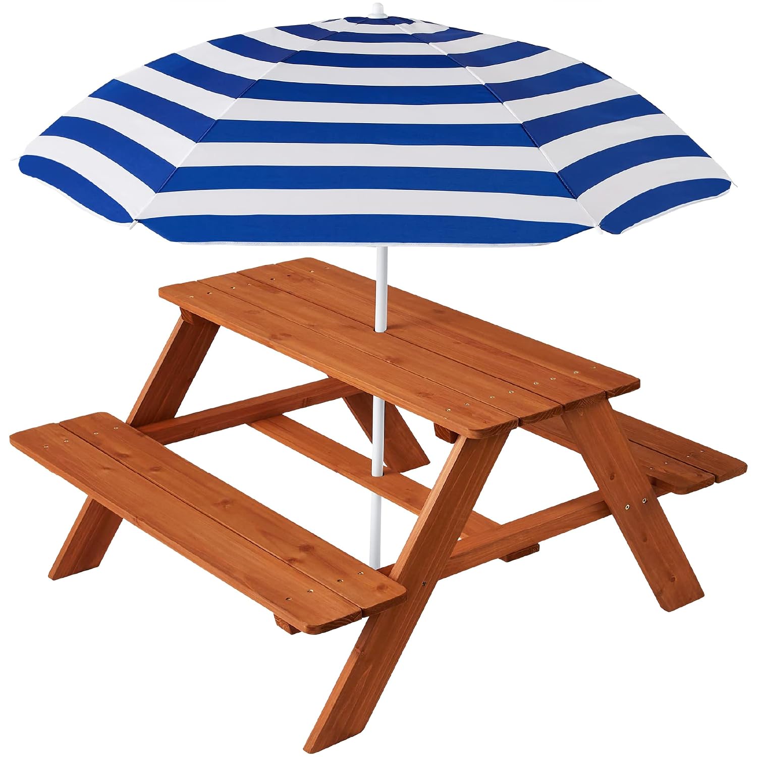 우드 키즈 피크닉 테이블(우산 포함), 야외 활동 테이 - Kids Outdoor Umbrella For Table 리뷰 및 가격